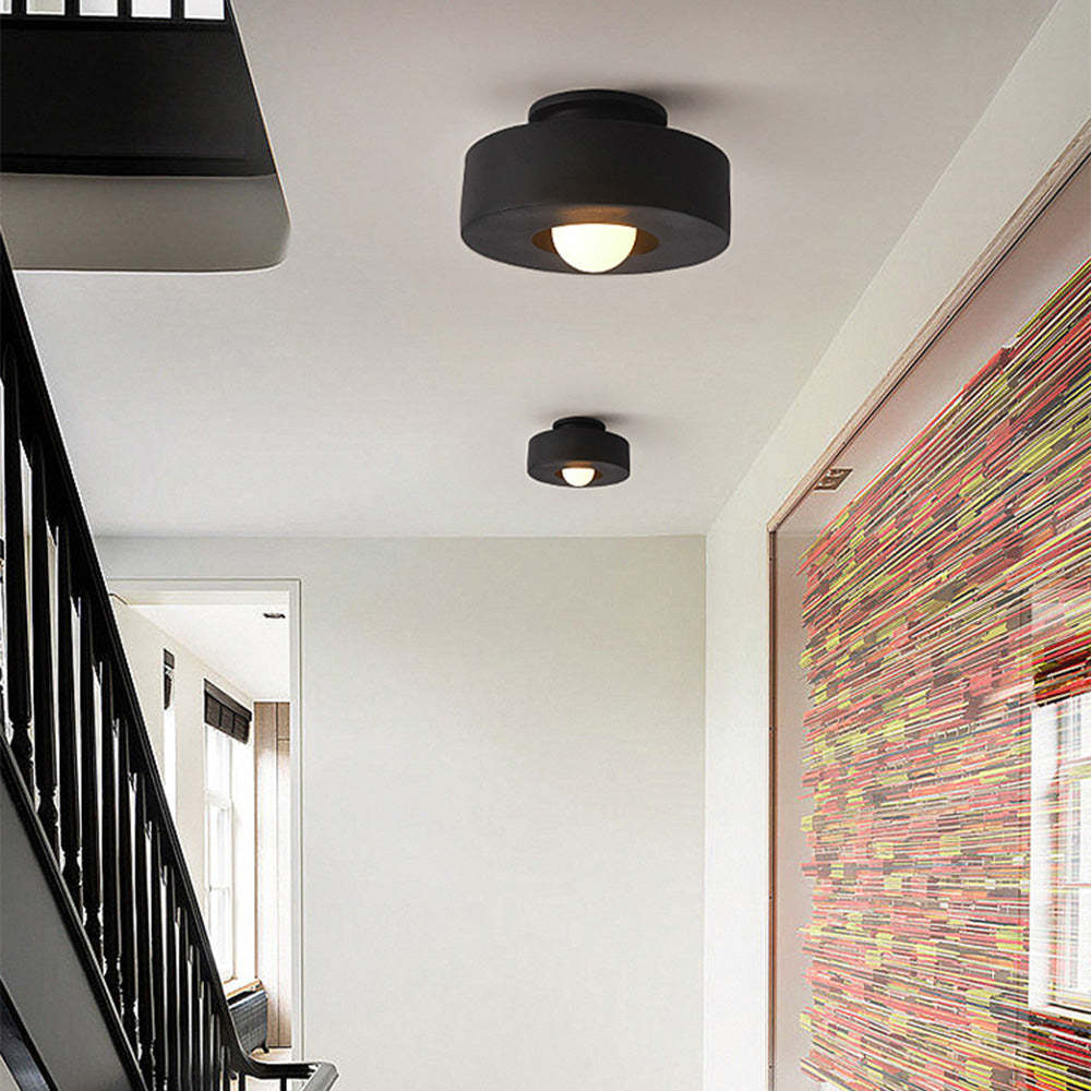 Nordic Macaron Semi Flush Mount Ceiling Light -Homdiy