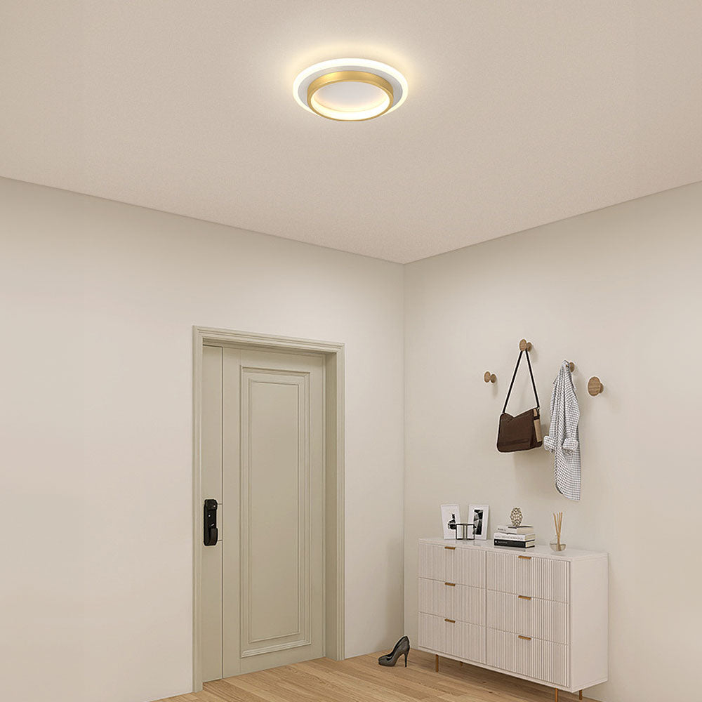 Art Deco Aluminum Acrylic LED Ceiling Light for Living Room