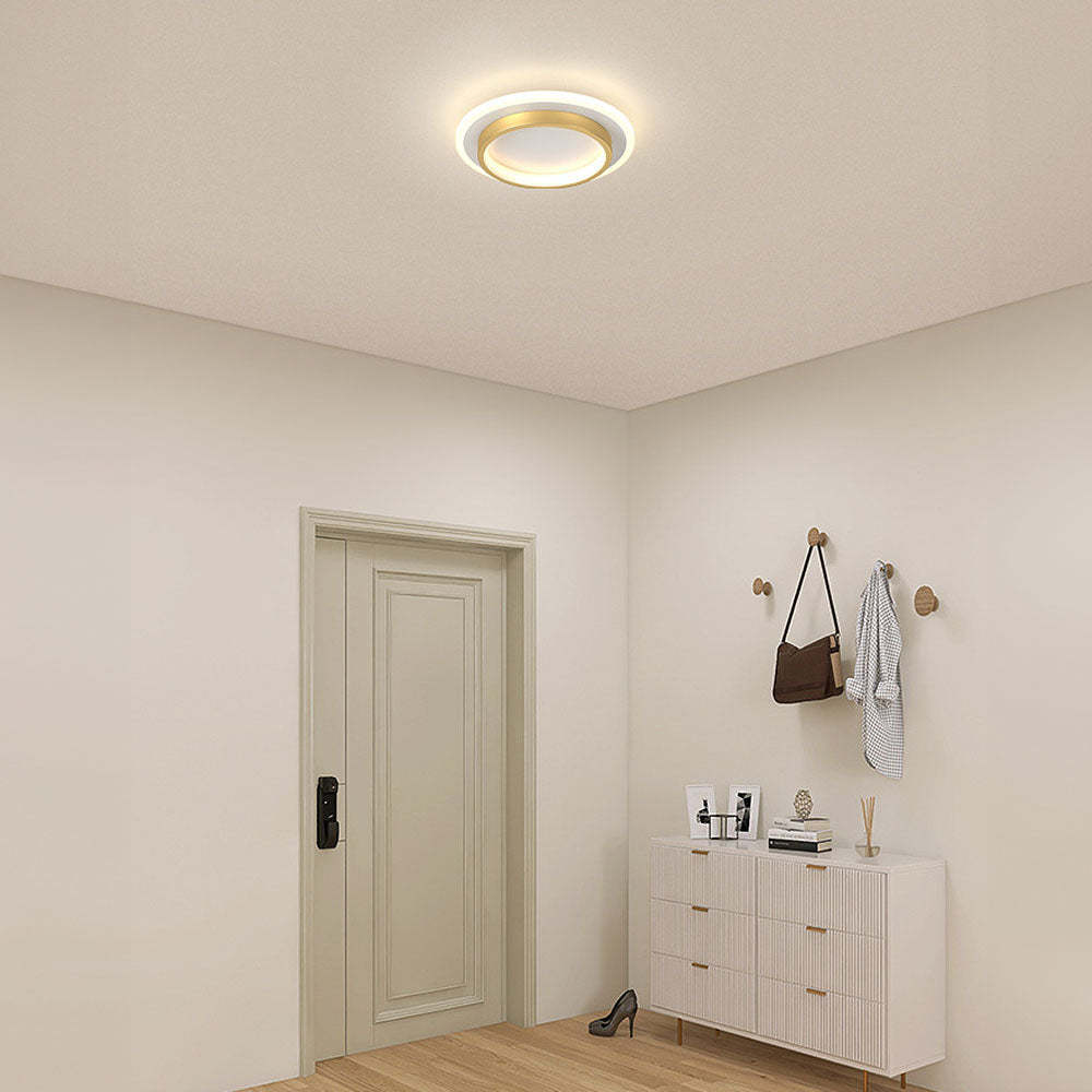 Art Deco Aluminum Acrylic LED Ceiling Light for Living Room