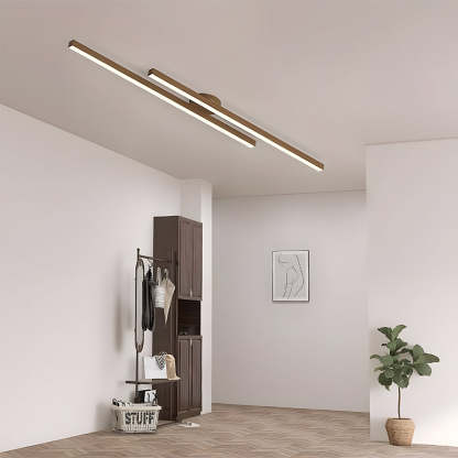 Minimalist Linear Ceiling Lighting Fixture Semi Flush Mount Ceiling Lights for Living Room Bedroom