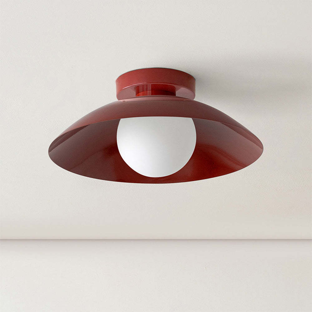 Modern Small Metal Round Flush Mount Ceiling Light -Homdiy