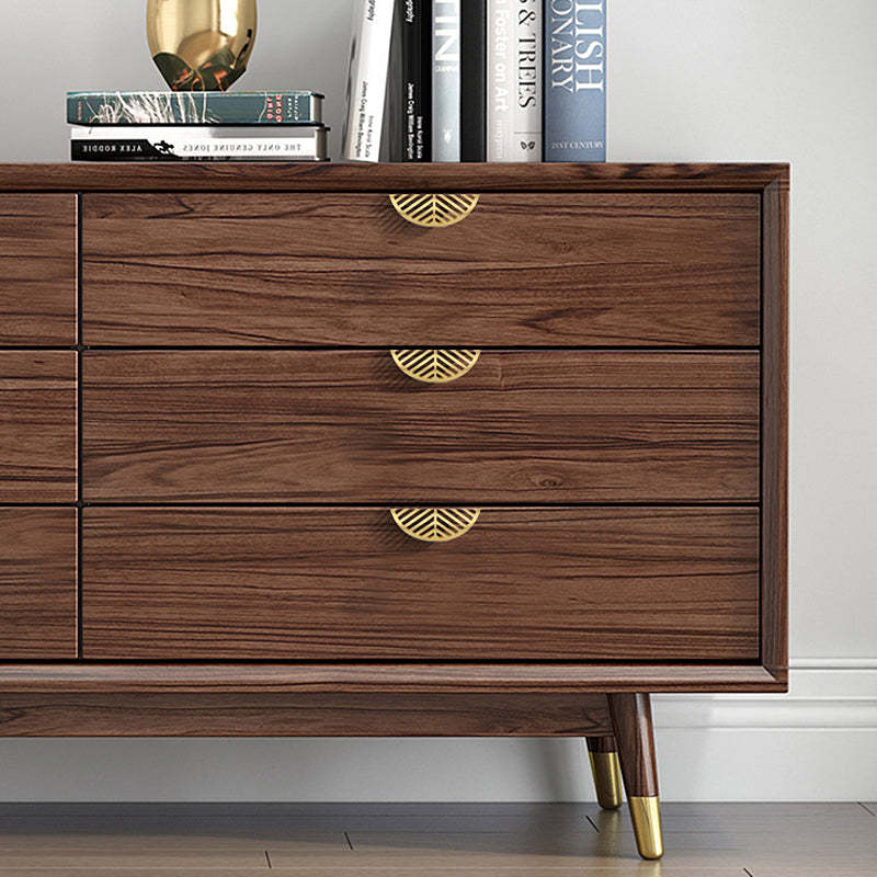 Gold Leaf Brass Cabinet Wardrobe Pulls Drawer Knobs -Homdiy