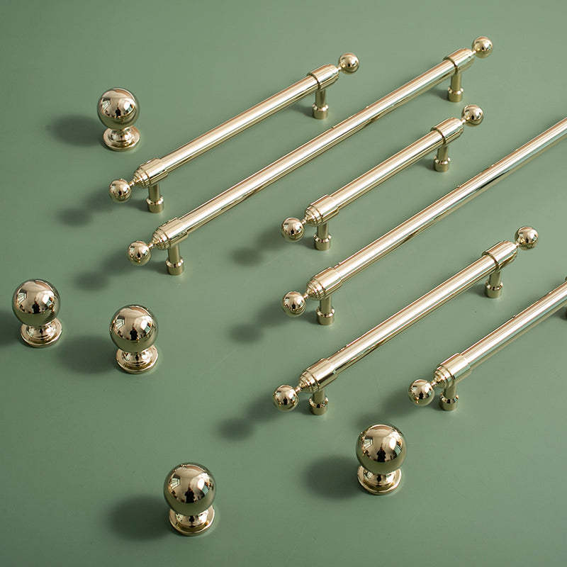 Long Brushed Brass Barn Bar Gold Cabinet Handles And Door Pulls -Homdiy