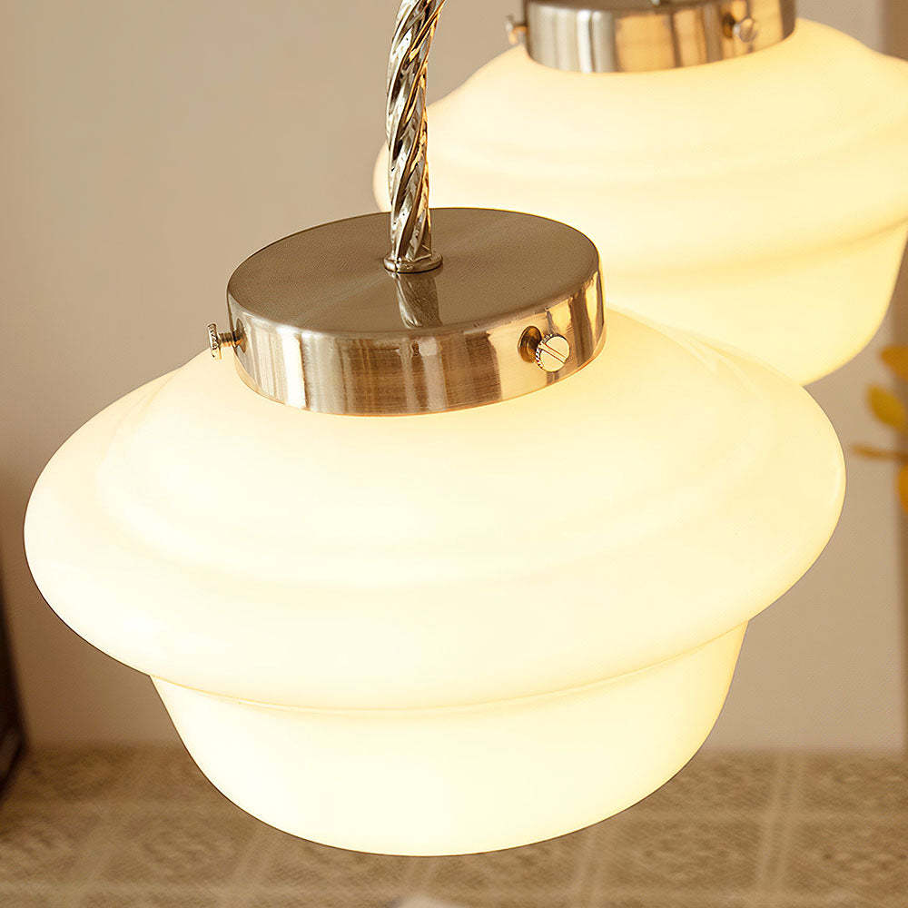 Nordic Multi Heads White Stunning Chain Pendant Light -Homdiy