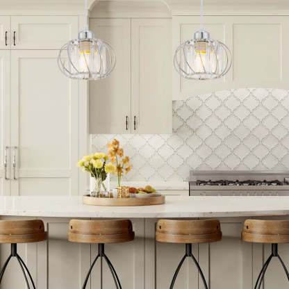 Nordic Simple Glass Globular Pendant Light