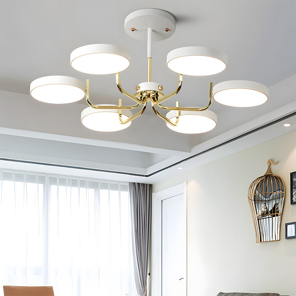 Nordic Iron LED Ceiling Light for Living Room