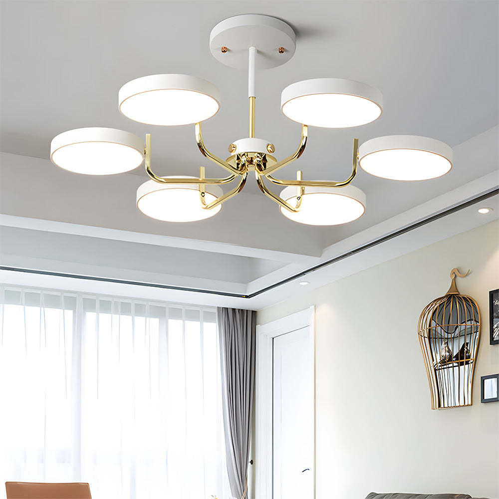 Nordic Iron LED Ceiling Light for Living Room