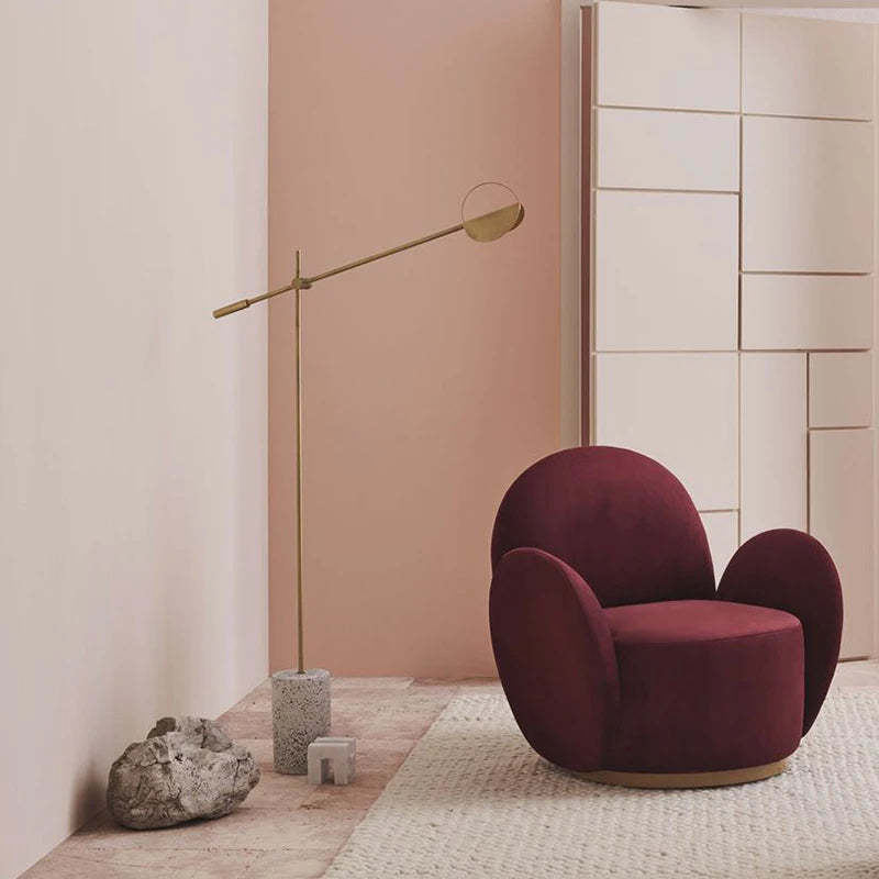 Industrial Black Gold Iron Corner Floor Lamp -Homdiy