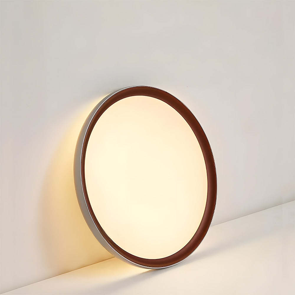 Nordic Creativity Brown Round LED Bedroom Ceiling Lamp