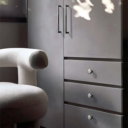 Minimalist Elegant Zinc Alloy Wardrobe Cabinet Drawer Pulls