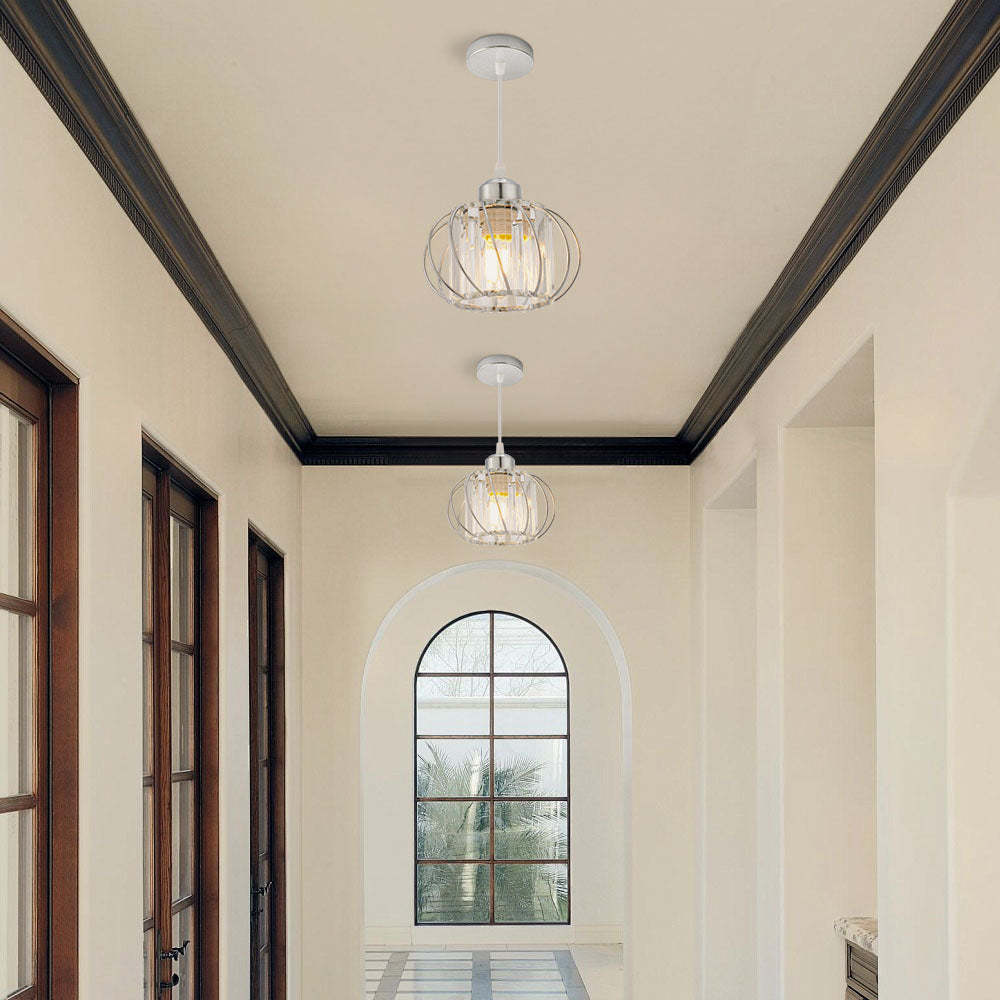 Nordic Simple Glass Globular Pendant Light