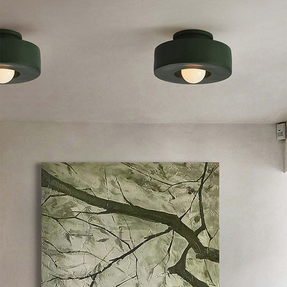 Nordic Macaron Semi Flush Mount Ceiling Light -Homdiy