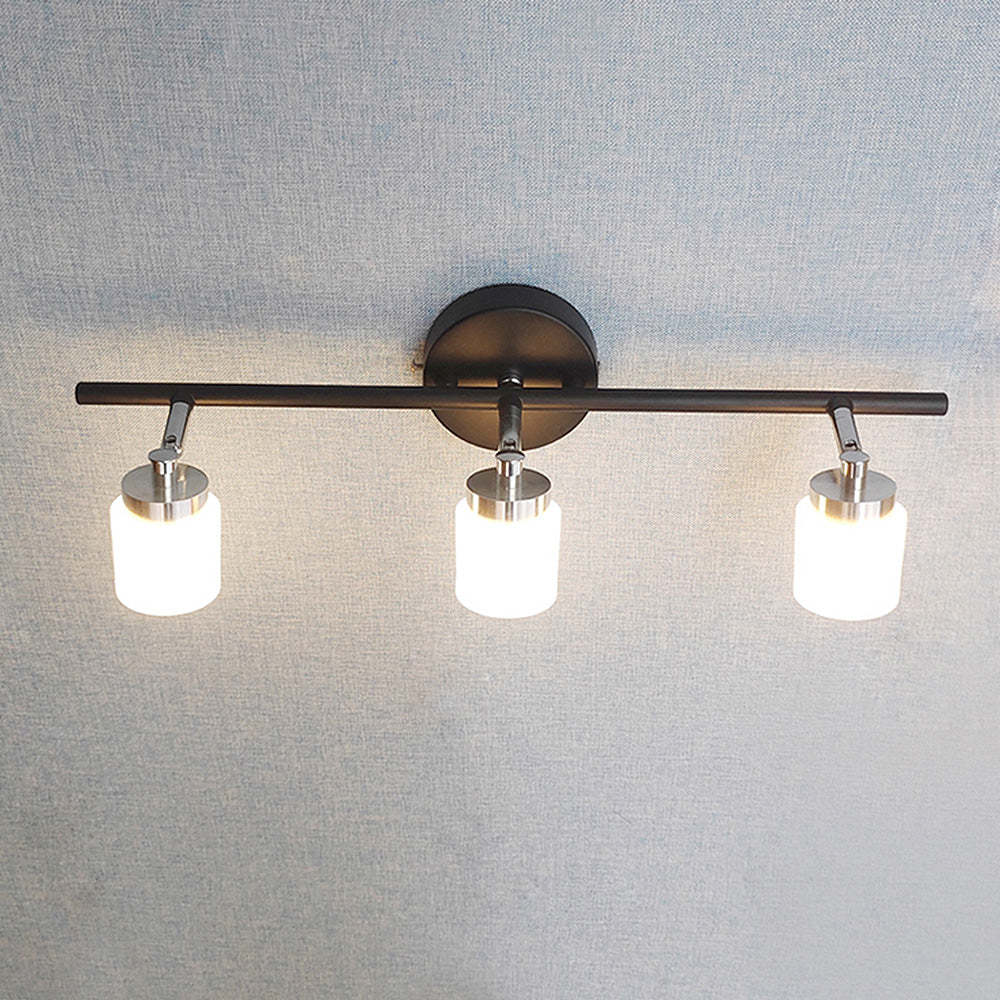 White Brushed Simple Bathroom Vanity Lighting -Homdiy