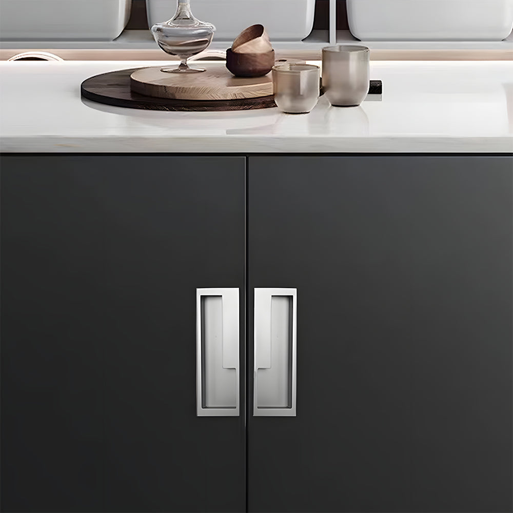 Left Right Hidden Slotted Recessed Handles