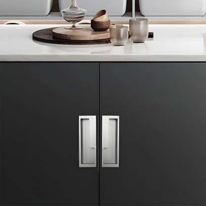 Left Right Hidden Slotted Recessed Handles