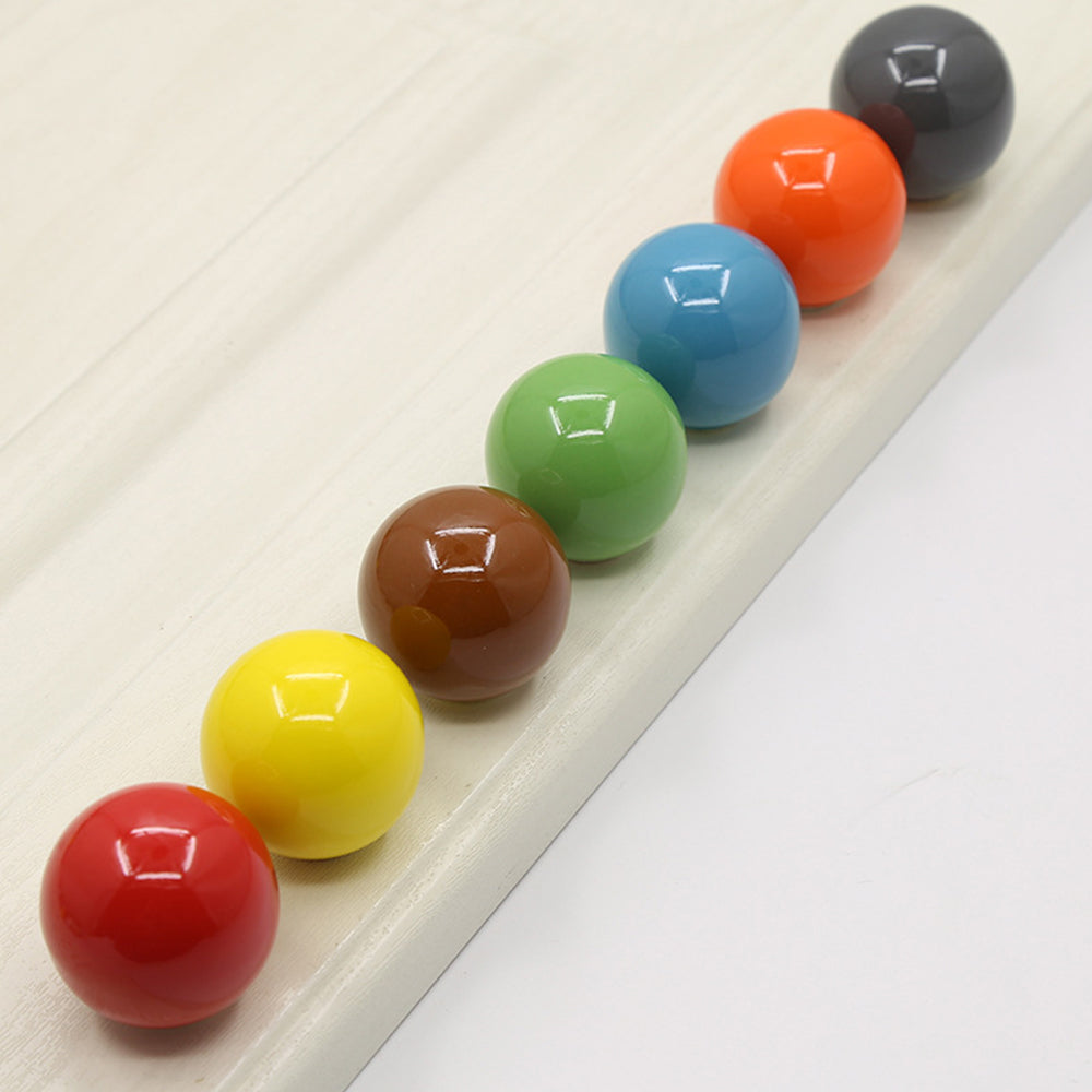 Colorful Ceramic Ball Round Cabinet Knobs