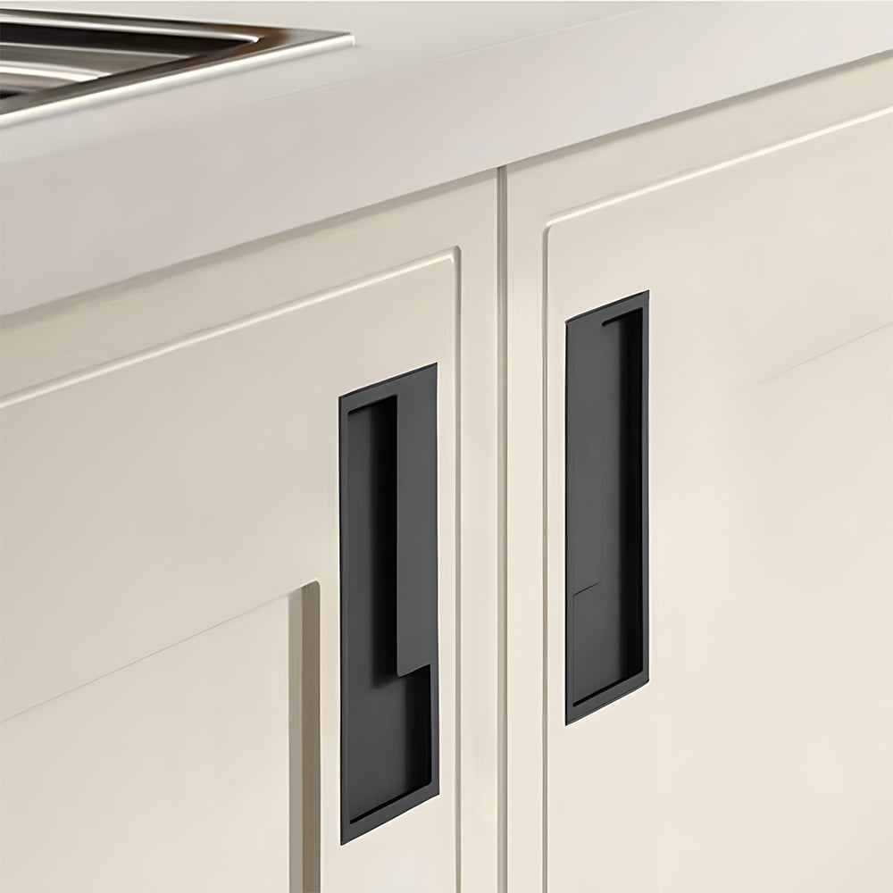 Left Right Hidden Slotted Recessed Handles