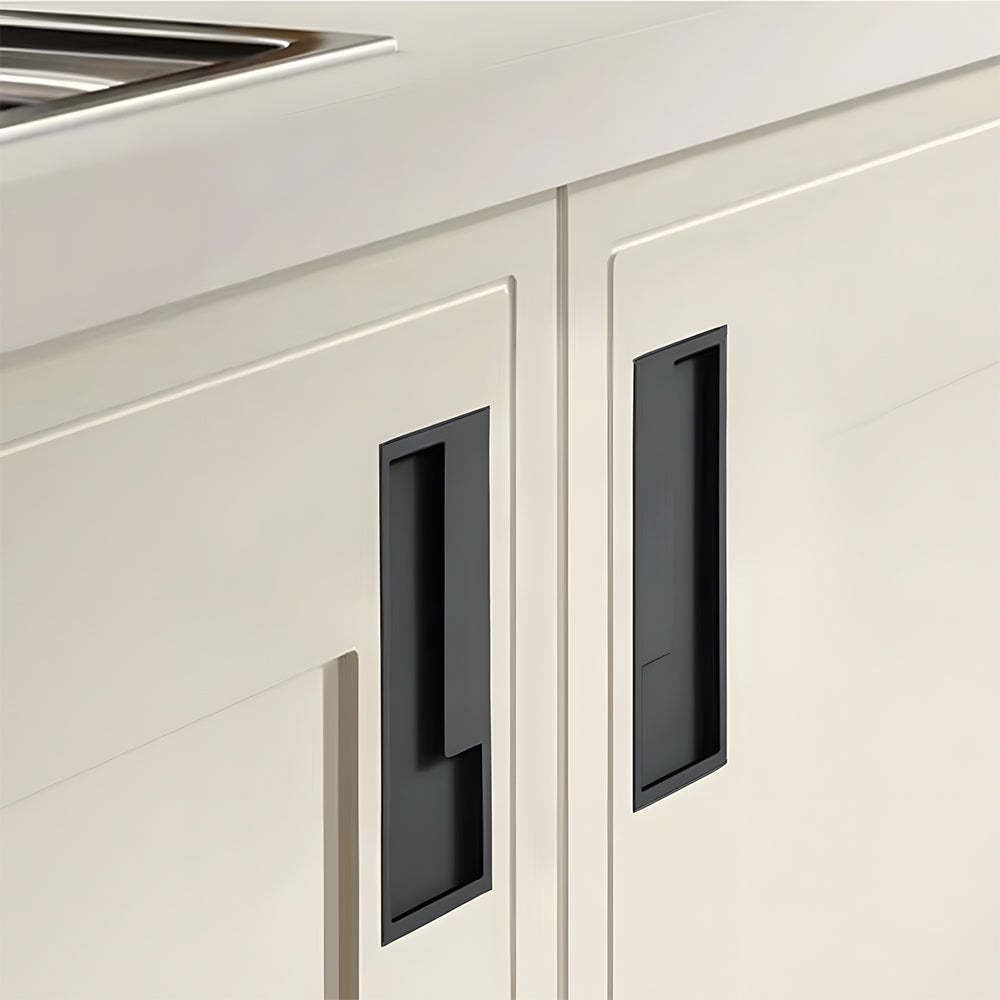 Left Right Hidden Slotted Recessed Handles