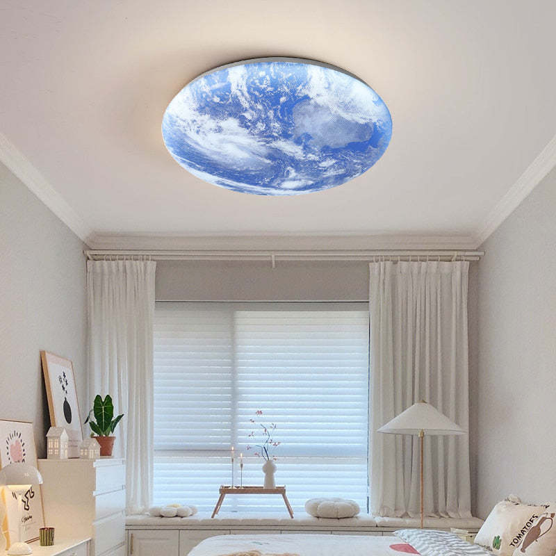 Creative Round Moon LED Ceiling Light