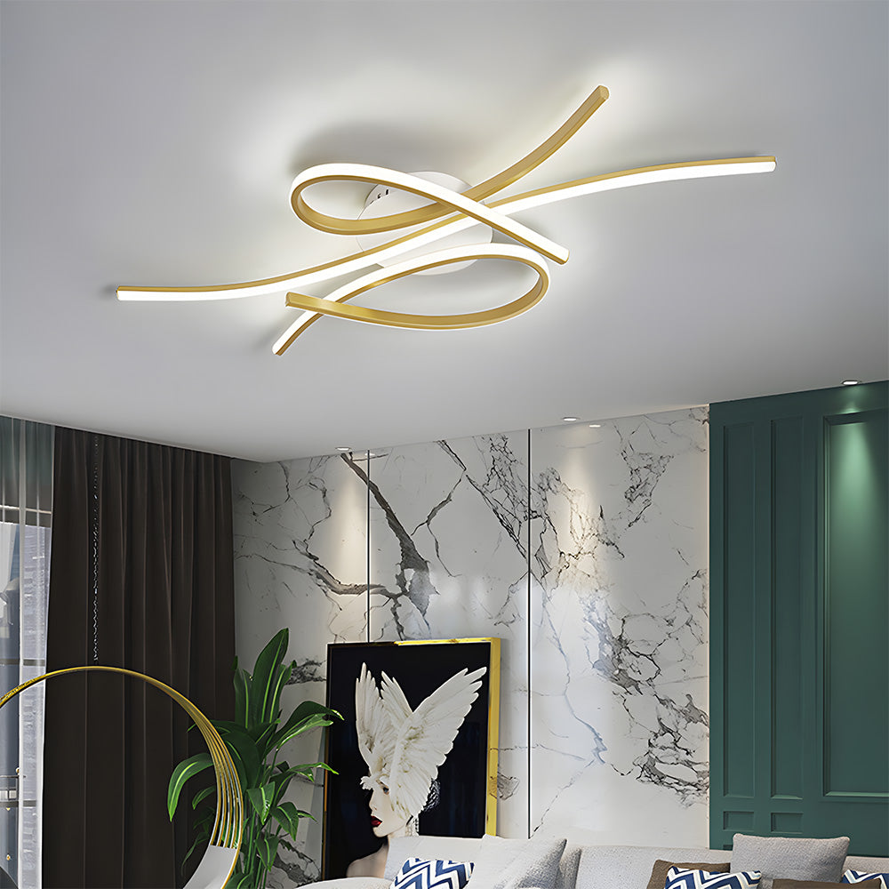 Unique Creative Musical Notes LED Ceiling Lamp