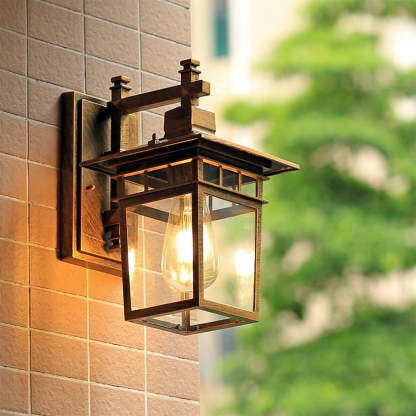 IP44 Waterproof Rustic Vintage Outdoor Lantern Wall Lights
