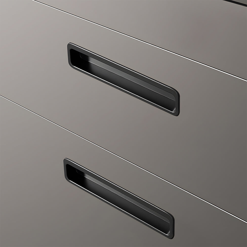 Modern Slotted Recessed Concealed Sliding Door Cabinet Handles