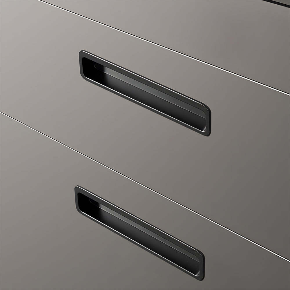 Modern Slotted Recessed Concealed Sliding Door Cabinet Handles