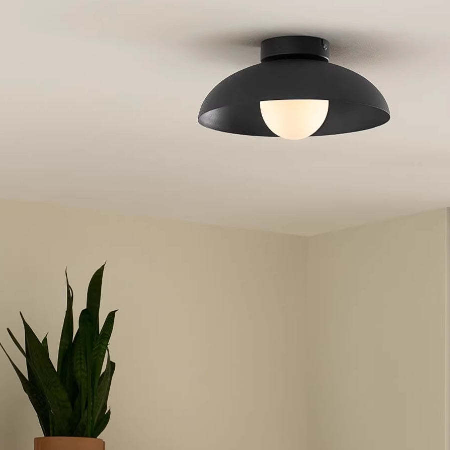 Minimalist Semi Flush Metal Ceiling Light -Homdiy
