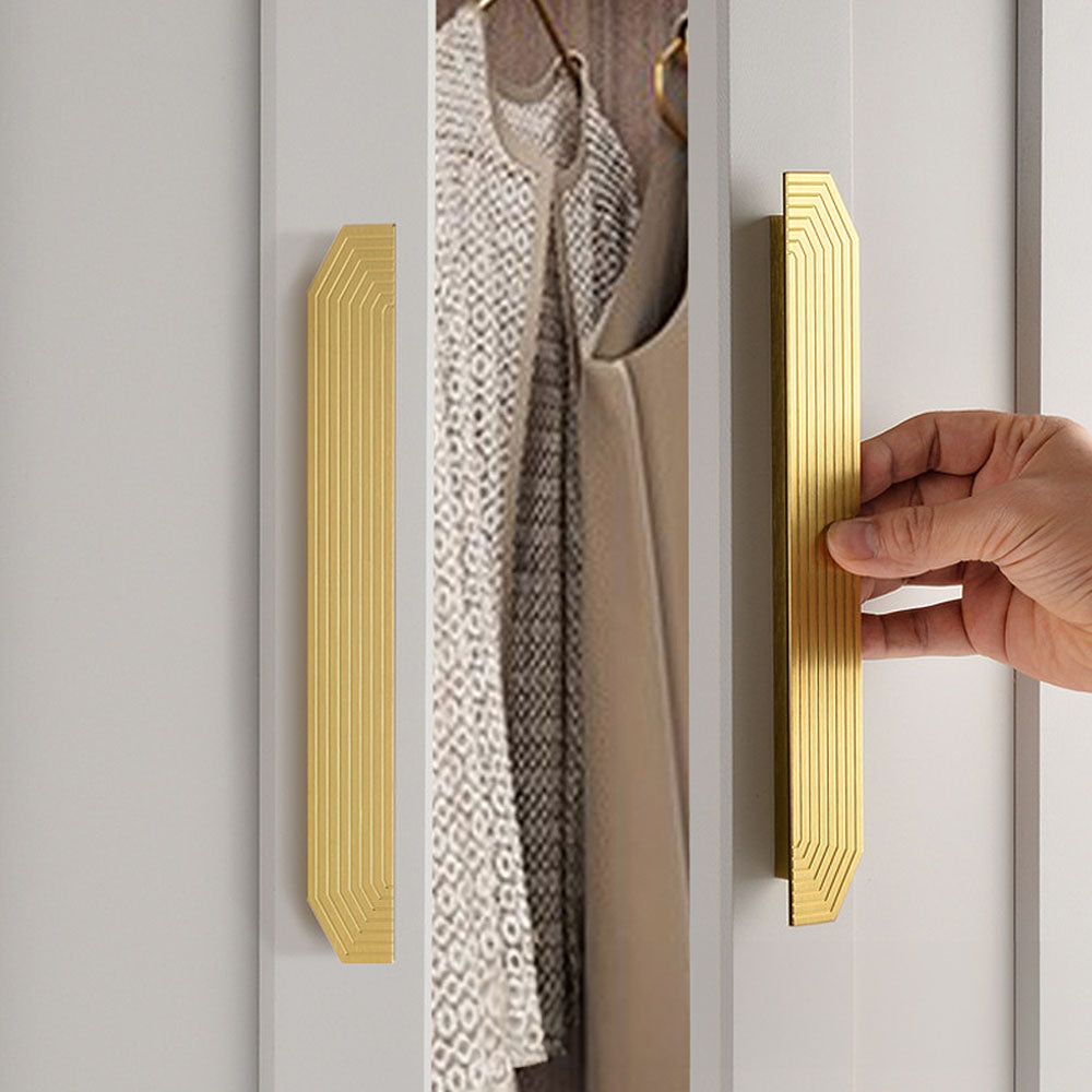 Unique Modern Semi-Circular Gold Kitchen Cabinet Door Handle