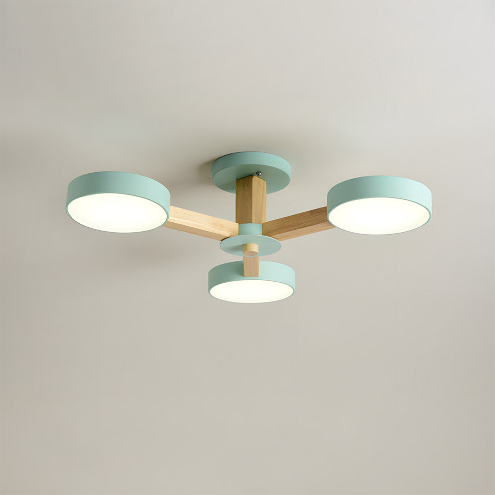 Nordic Multi-Ring LED Ceiling Light for Living Room