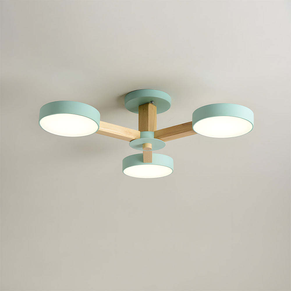 Led ceiling light for living room-modern, multi-ring iron | Homdiy US