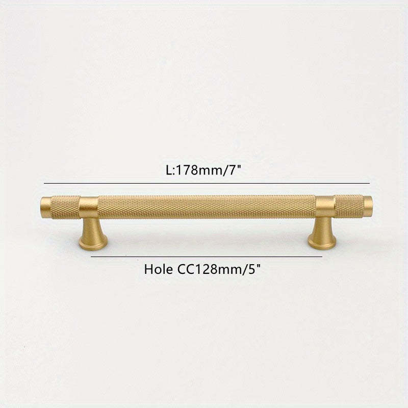 Solid Brass Drawer Handles Bar Cabinet Pulls -Homdiy