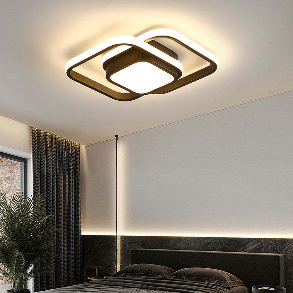 Minimalist Double Ring LED Ceiling Lamp