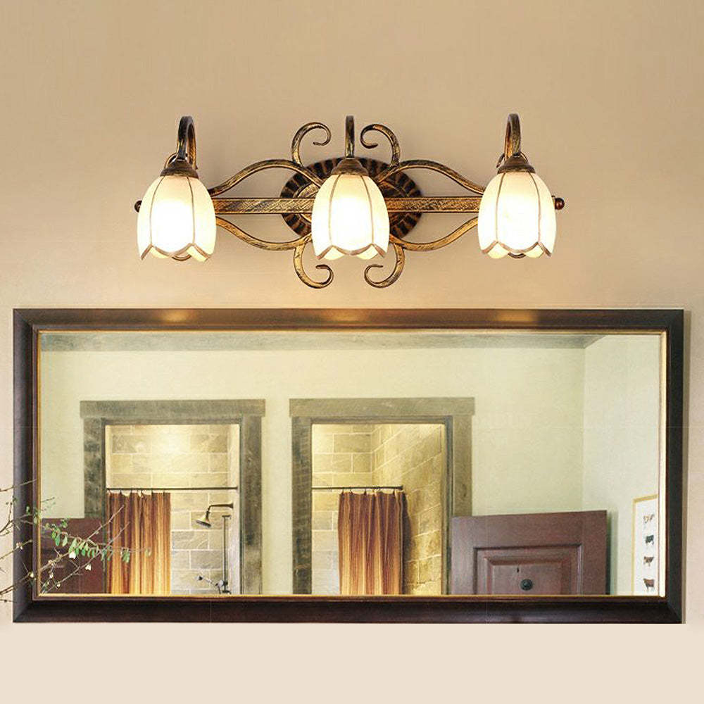 Homdiy Vintage Multi-Head Flower Shape Bathroom 2 Light/3