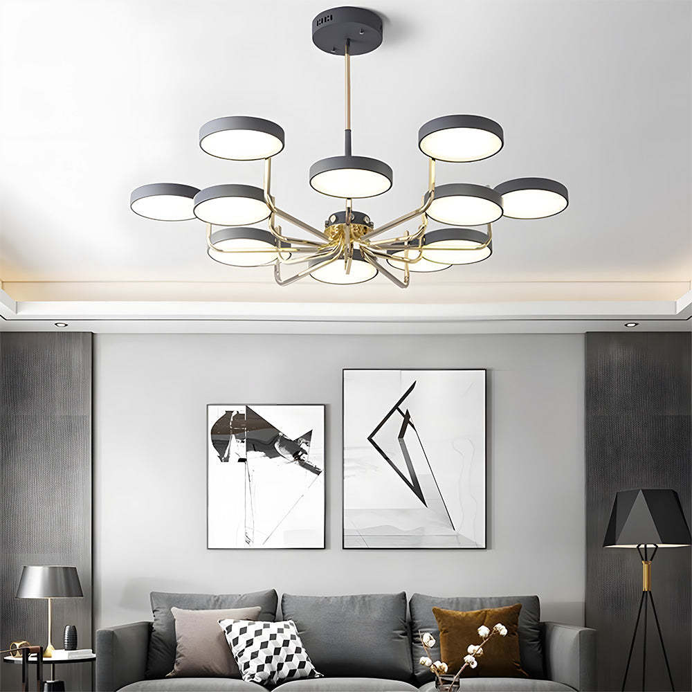 Nordic Iron LED Ceiling Light for Living Room