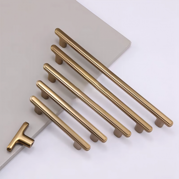 Modern T-Bar Zinc Alloy Heavy-duty Kitchen Pulls