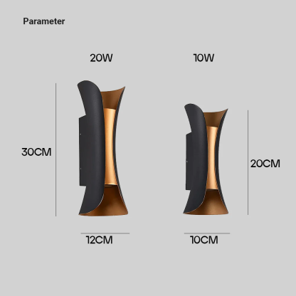 Waterproof Art Decor LED Outdoor Wall Sconce Light