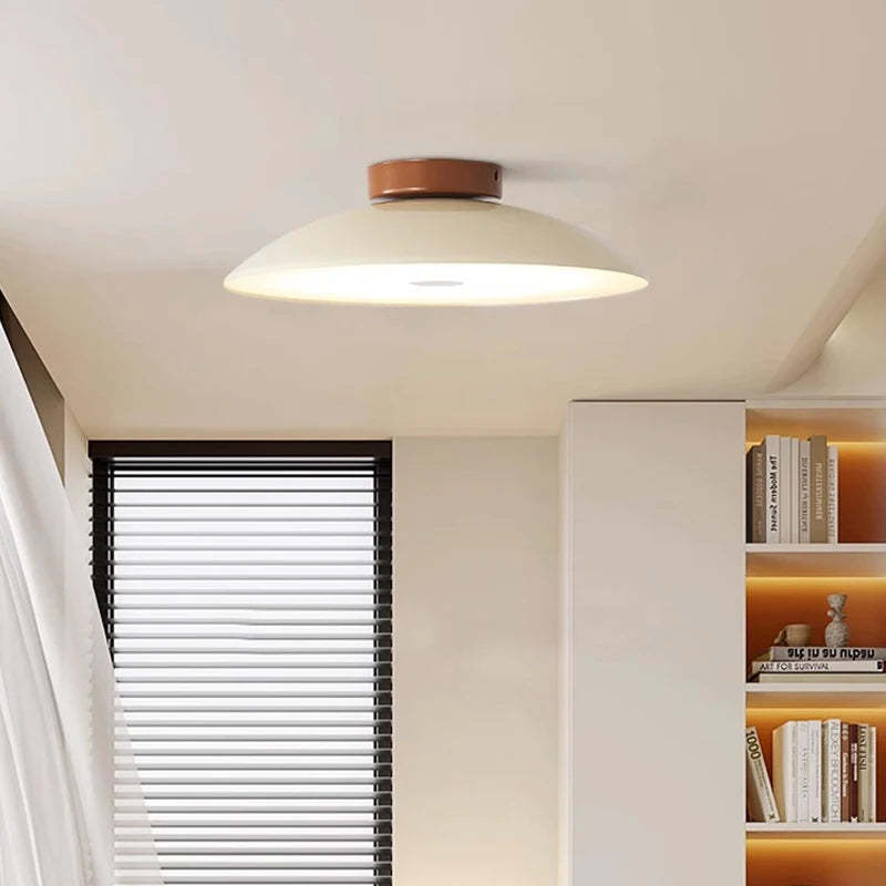 Modern Metal Semi-Flush Mount LED Ceiling Light -Homdiy