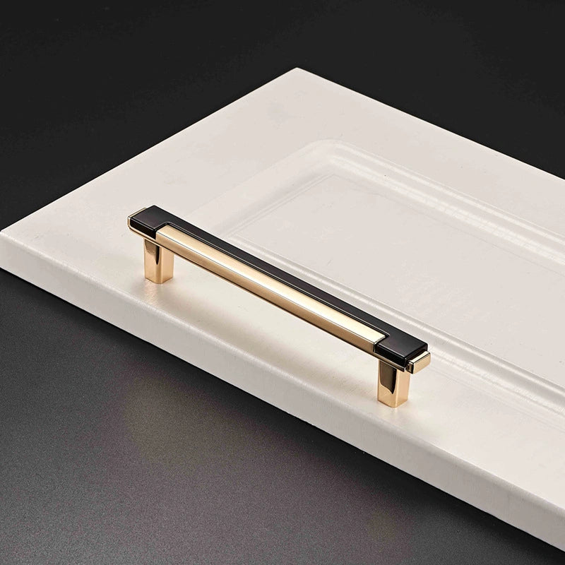 Zinc Alloy Modern Gold Black Chrome Kitchen Handles