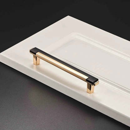 Zinc Alloy Modern Gold Black Chrome Kitchen Handles