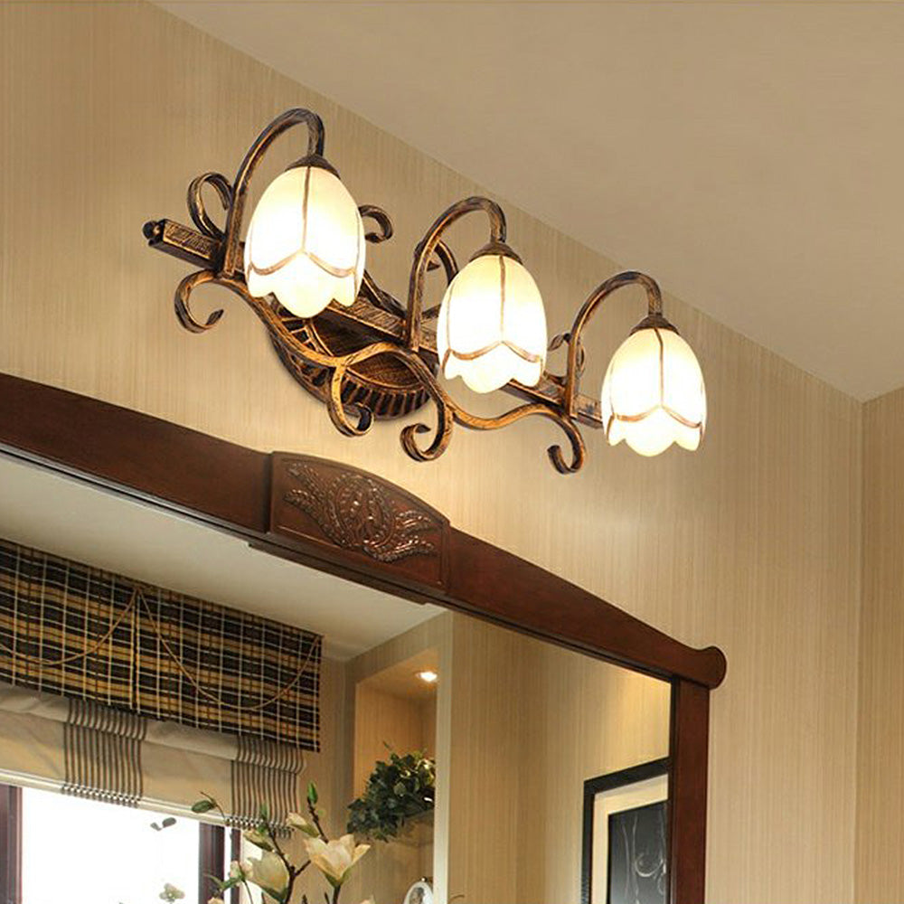 Vintage Multi-Head Flower Shape Bathroom Vanity Wall Lighting -Homdiy