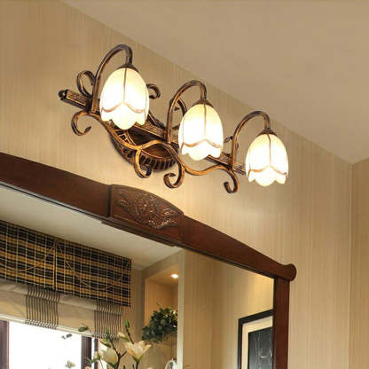 Vintage Multi-Head Flower Shape Bathroom Vanity Wall Lighting -Homdiy
