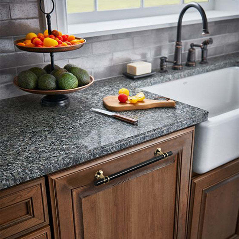 Black Zinc Alloy Drawer Pulls -Homdiy