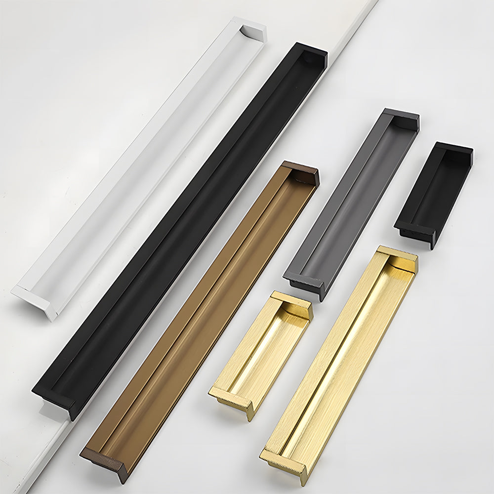 Contemporary Aluminum Alloy Finger Edge Pulls