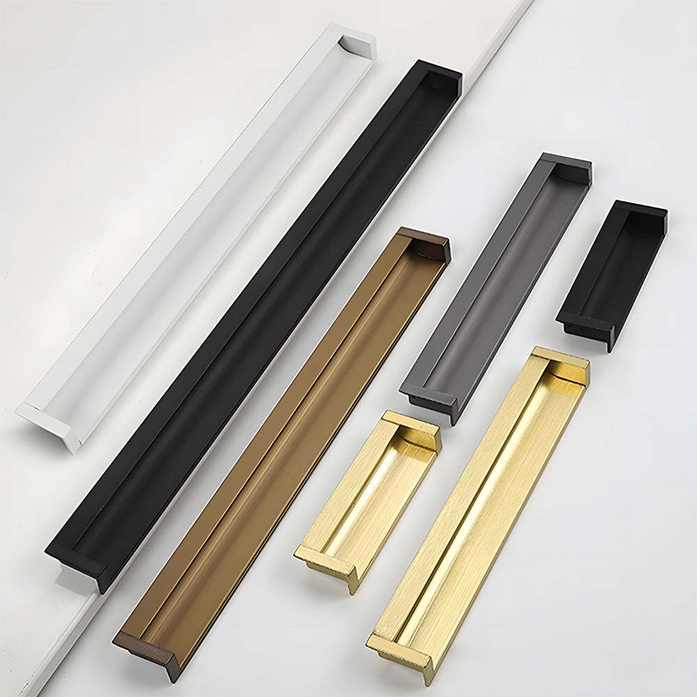 Contemporary Aluminum Alloy Finger Edge Pulls