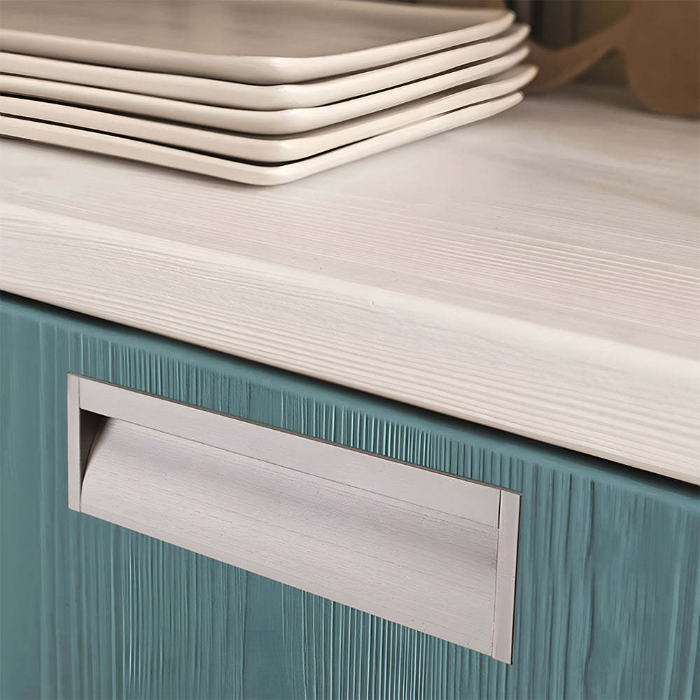 Modern Extended Solid Invisible Concealed Cabinet Pull Handle