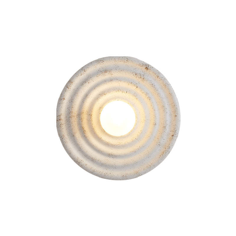Wabi-sabi Round Circle Indoor Wall Lamp -Homdiy