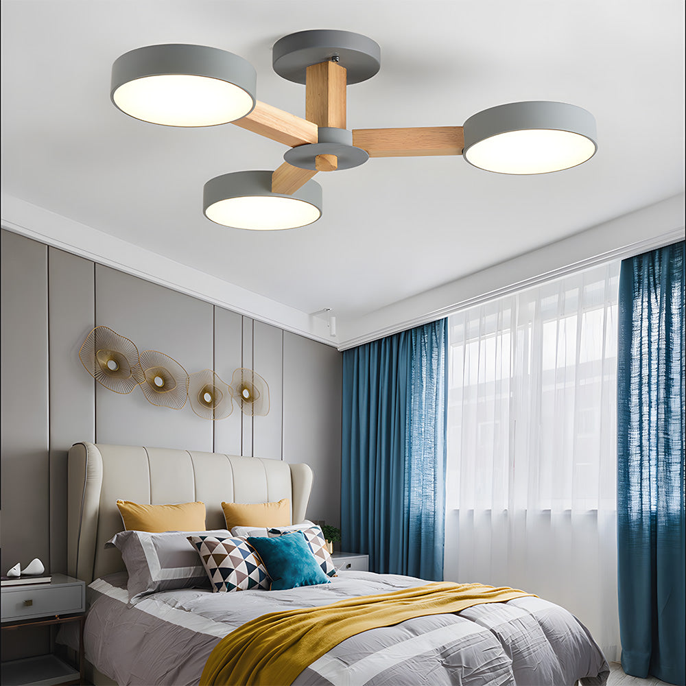 Nordic Multi-Ring LED Ceiling Light for Living Room