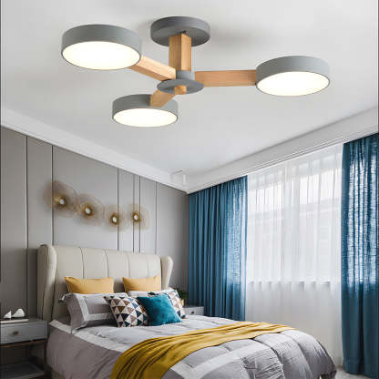Nordic Multi-Ring LED Ceiling Light for Living Room