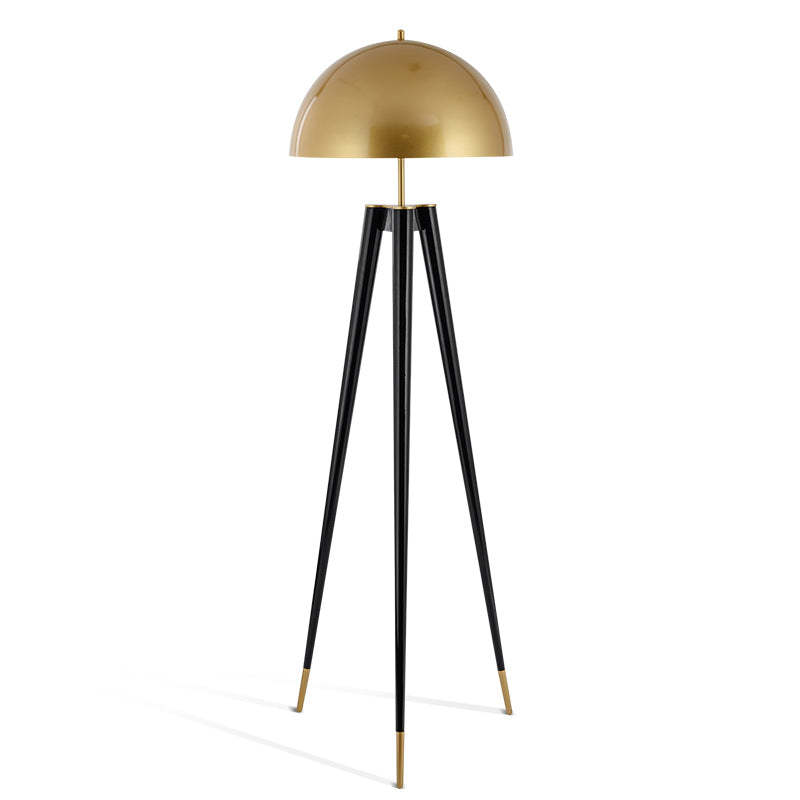 Modern Gold Metal Tripod Floor Lamp -Homdiy